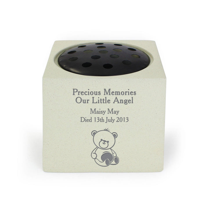 Personalised Memento Memorials Personalised Teddy Bear Memorial Vase