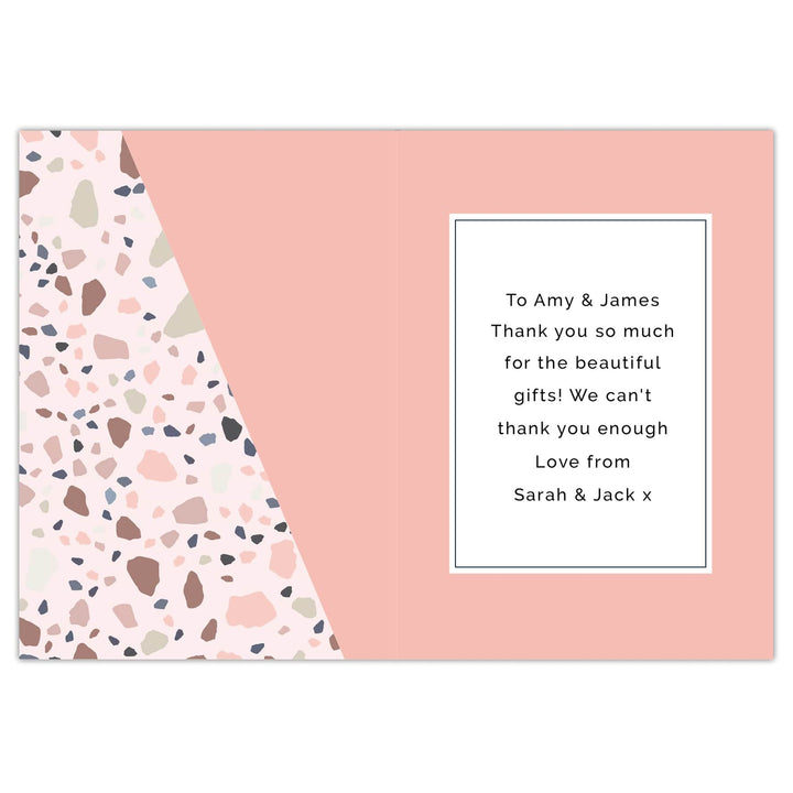 Personalised Memento Greetings Cards Personalised Thank You Card