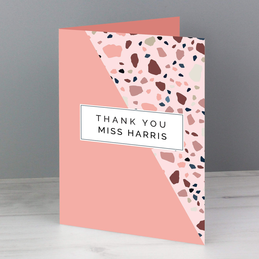 Personalised Memento Greetings Cards Personalised Thank You Card