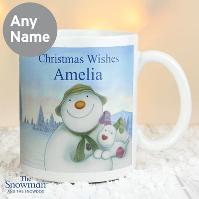 Personalised Memento Personalised The Snowman and the Snowdog Mug