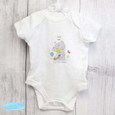Personalised Memento Clothing Personalised Tiny Tatty Teddy Cuddle Bug 0-3 Months Baby Vest