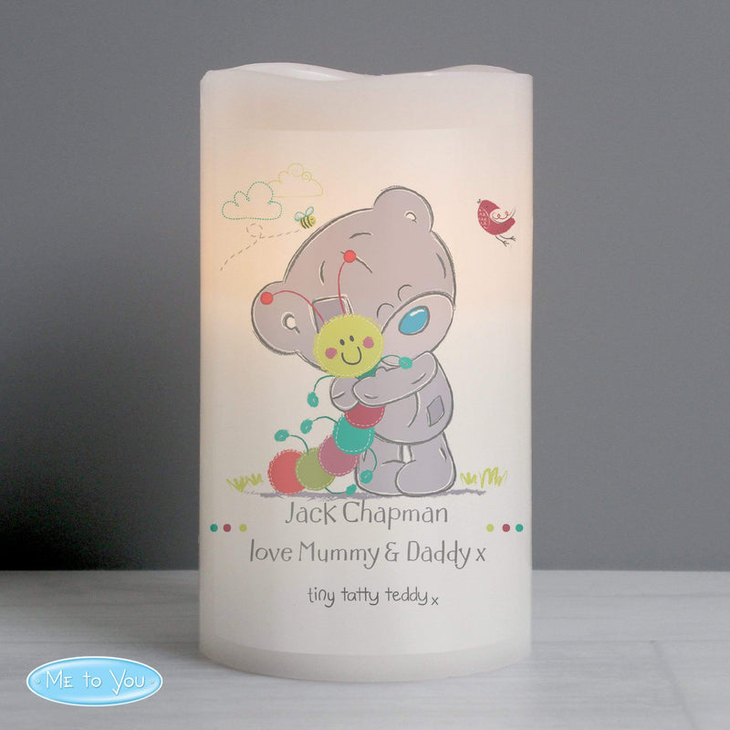 Personalised Memento LED Lights, Candles & Decorations Personalised Tiny Tatty Teddy Cuddle Bug Nightlight LED Candle