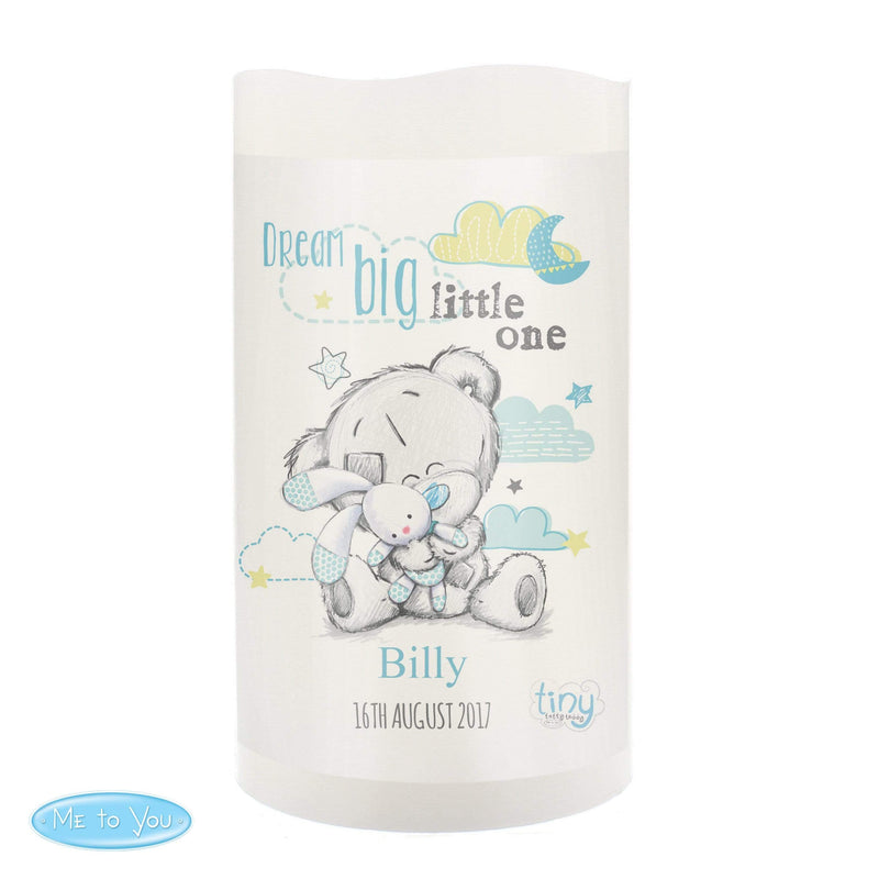Personalised Memento LED Lights, Candles & Decorations Personalised Dream Big Little One Blue Nightlight LED Candle - Tatty Teddy