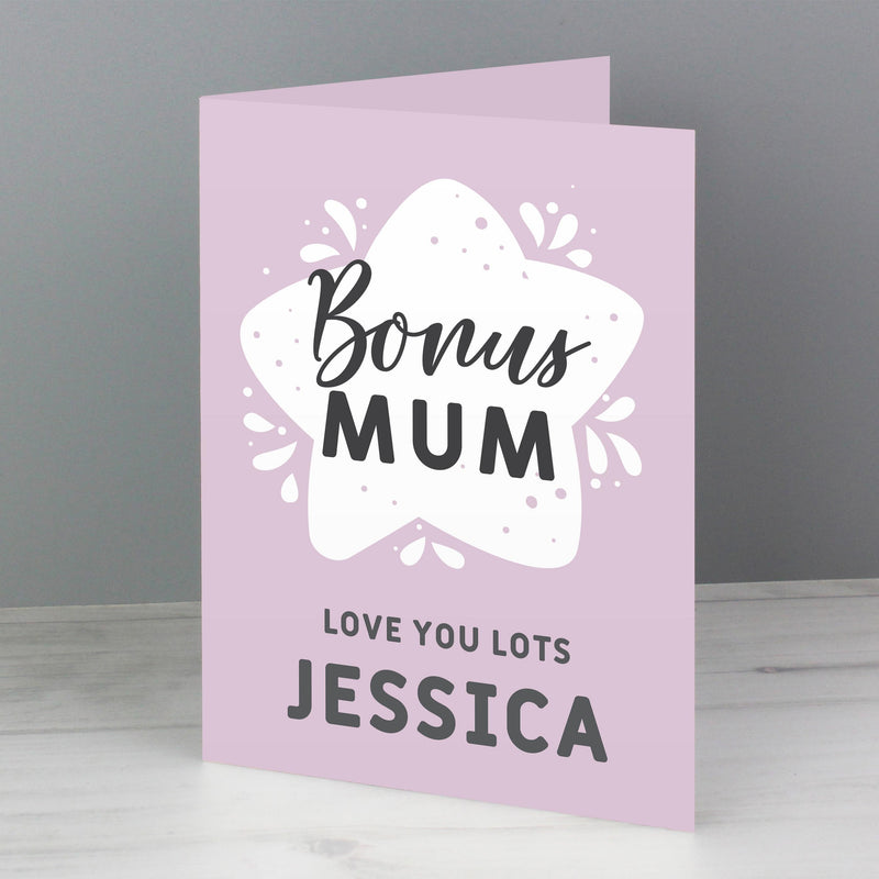 Personalised Memento Personalised To My Bonus Mum Card