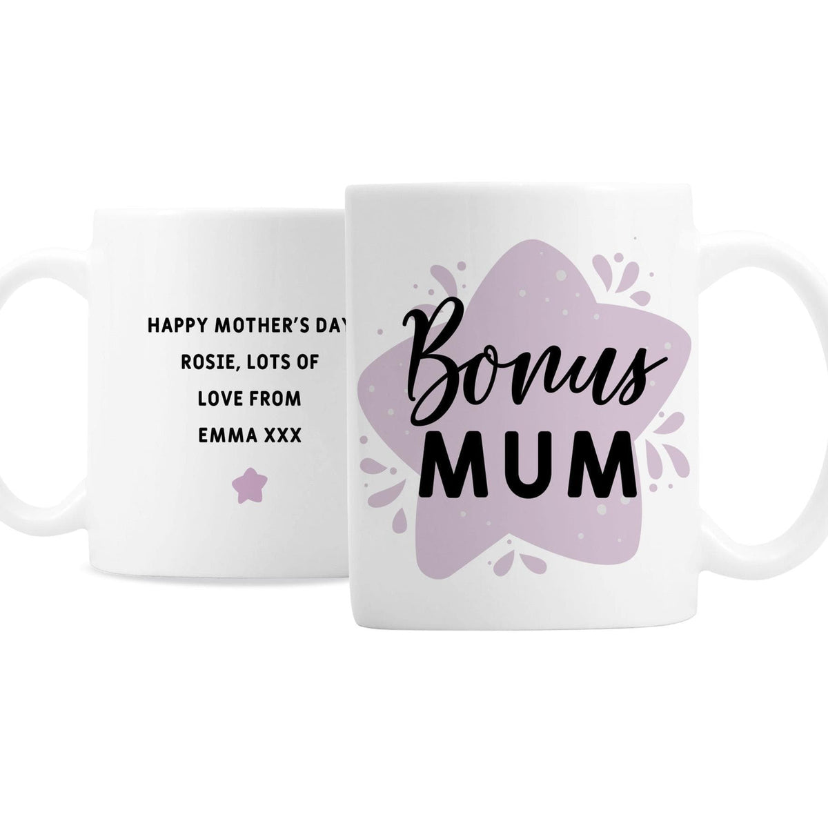 Personalised Memento Personalised To My Bonus Mum Mug