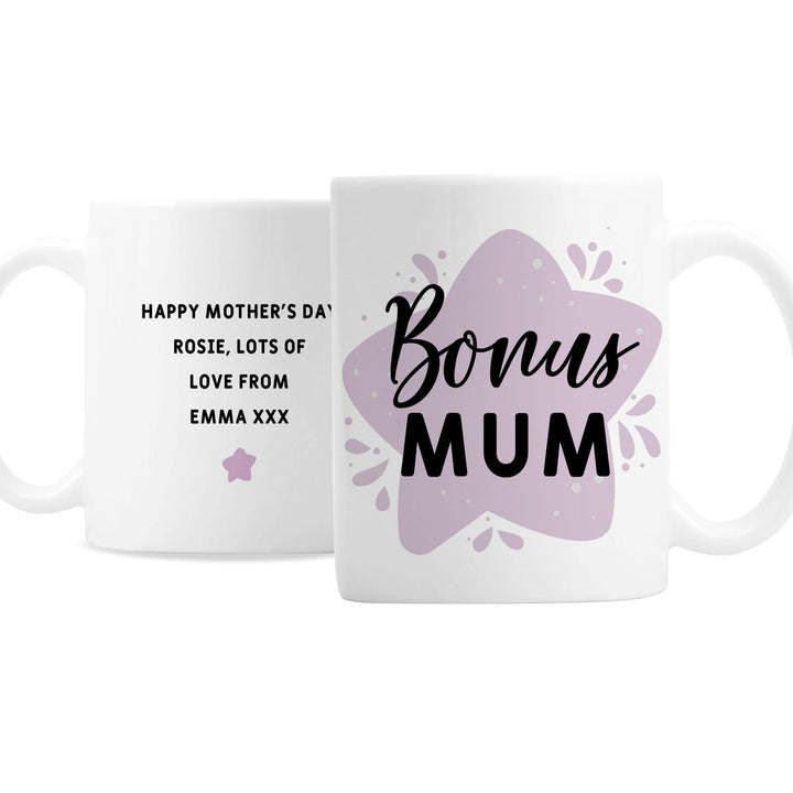 Personalised Memento Personalised To My Bonus Mum Mug