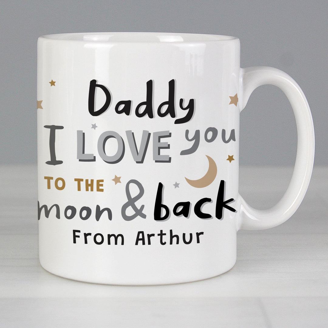 Personalised Memento Personalised To the Moon and Back Mug