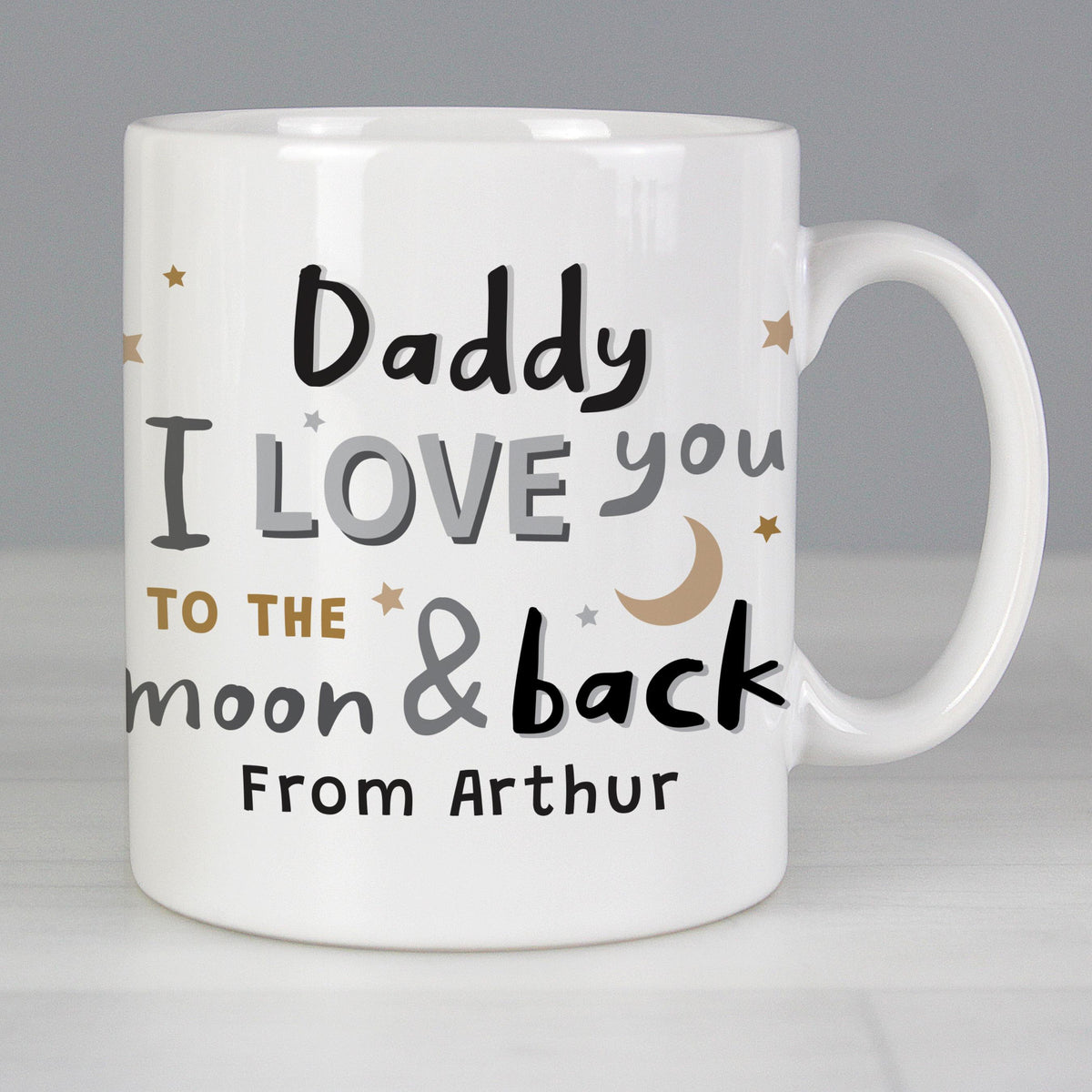 Personalised Memento Personalised To the Moon and Back Mug