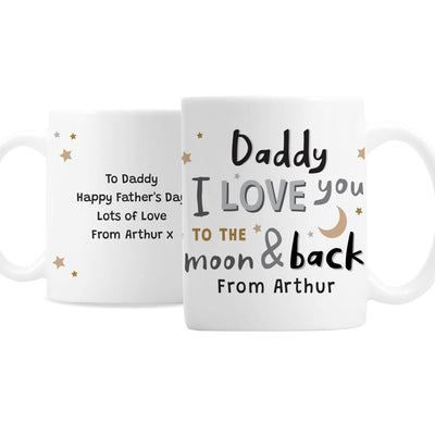 Personalised Memento Personalised To the Moon and Back Mug
