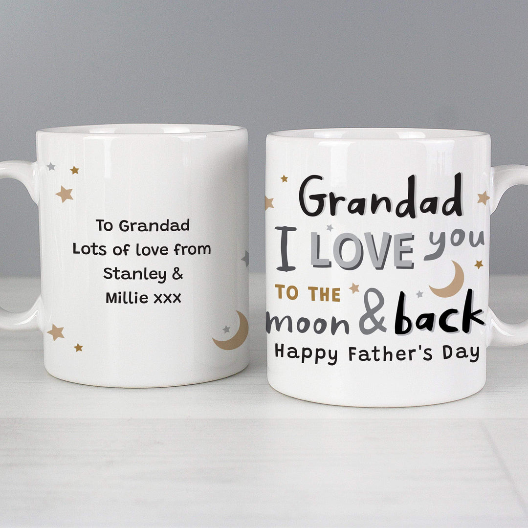 Personalised Memento Personalised To the Moon and Back Mug