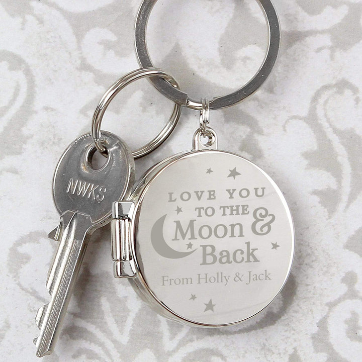 Personalised Memento Keepsakes Personalised To the Moon and Back...Photo Keyring