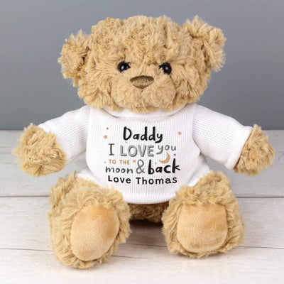 Personalised Memento Personalised To the Moon and Back Teddy Bear
