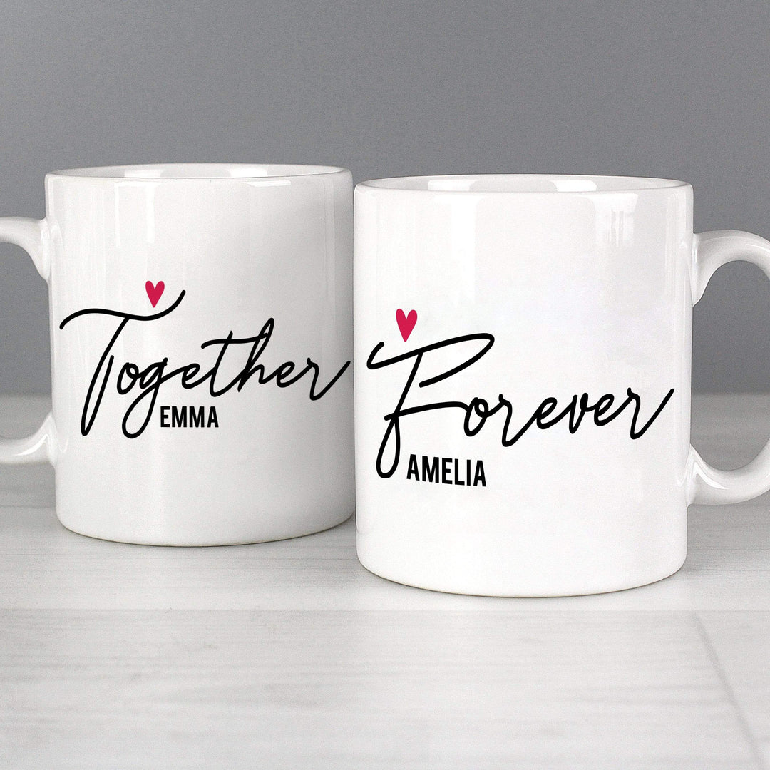 Personalised Memento Mugs Personalised Together Forever Mug Set