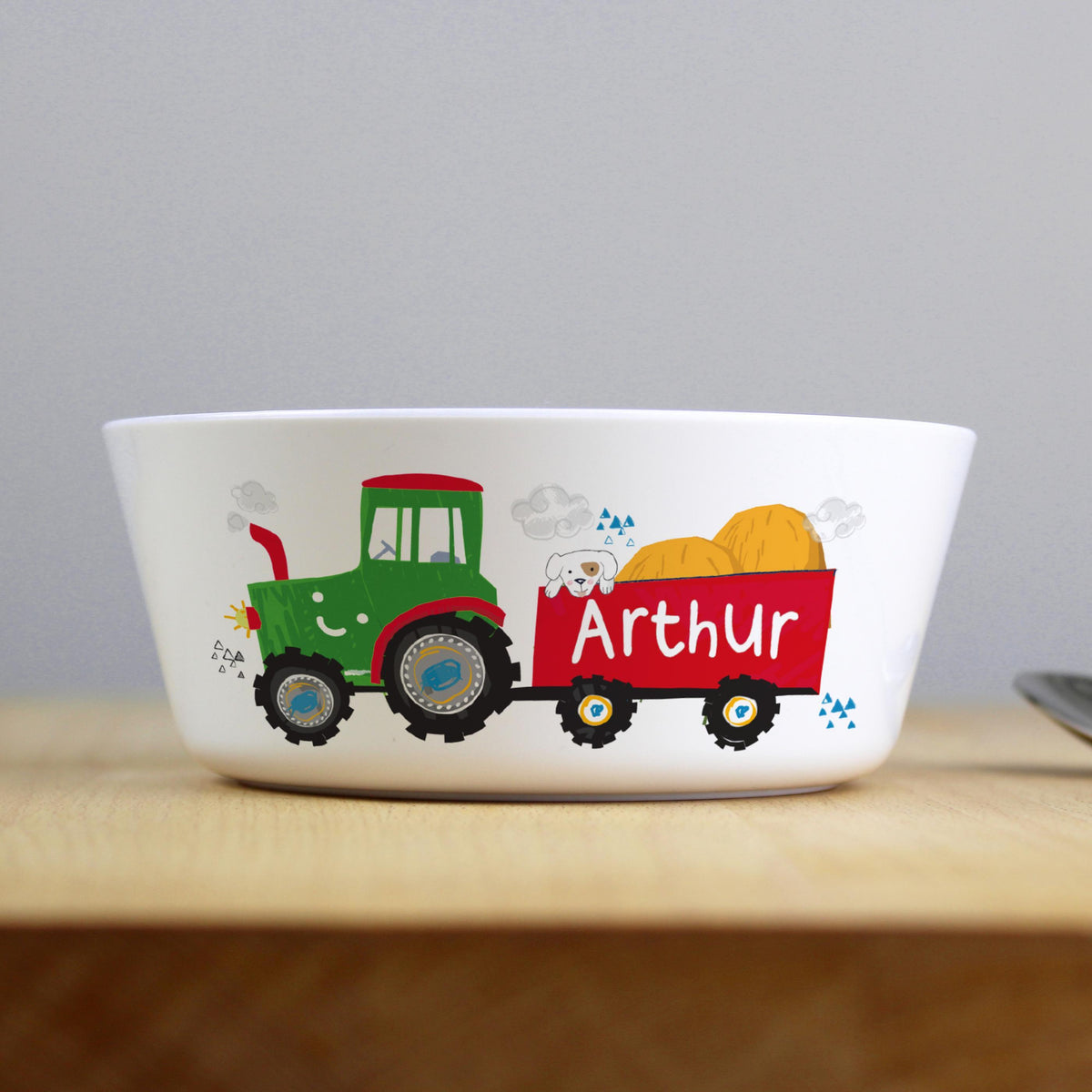 Personalised Memento Personalised Tractor Plastic Bowl