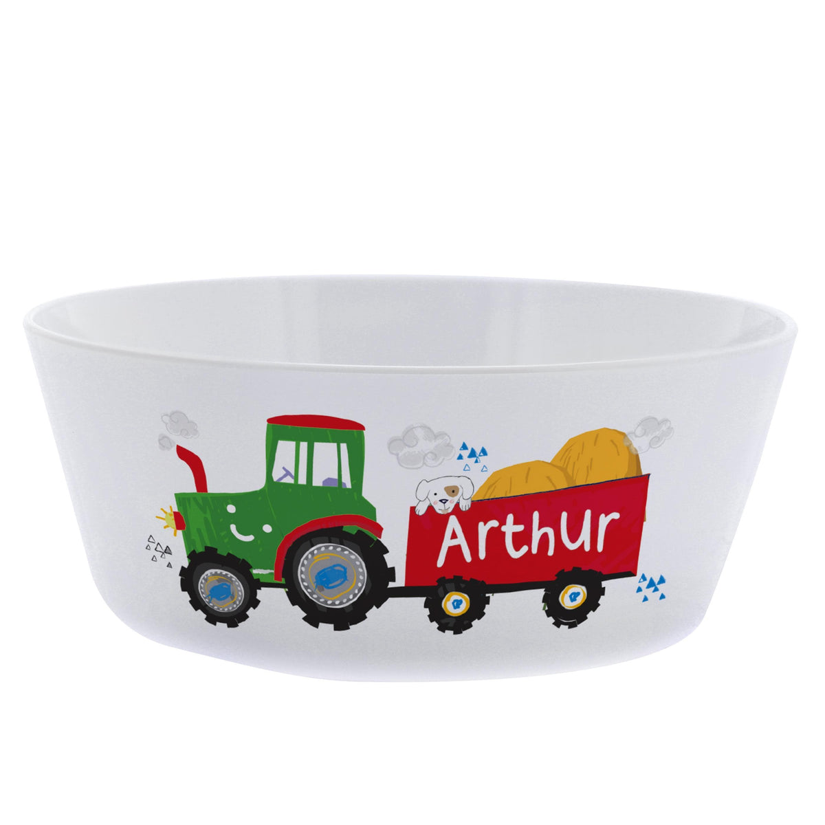 Personalised Memento Personalised Tractor Plastic Bowl