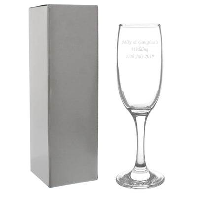Personalised Memento Glasses & Barware Personalised Traditional Toast Flute