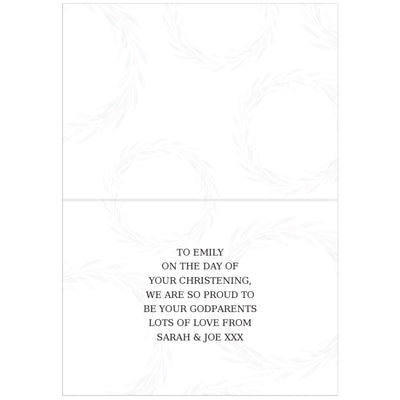 Personalised Memento Greetings Cards Personalised 'Truly Blessed' Christening Card