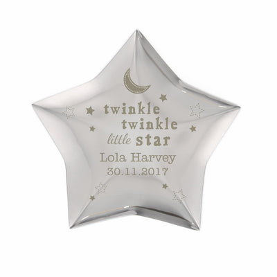 Personalised Memento Trinket, Jewellery & Keepsake Boxes Personalised Twinkle Twinkle Star Trinket Box