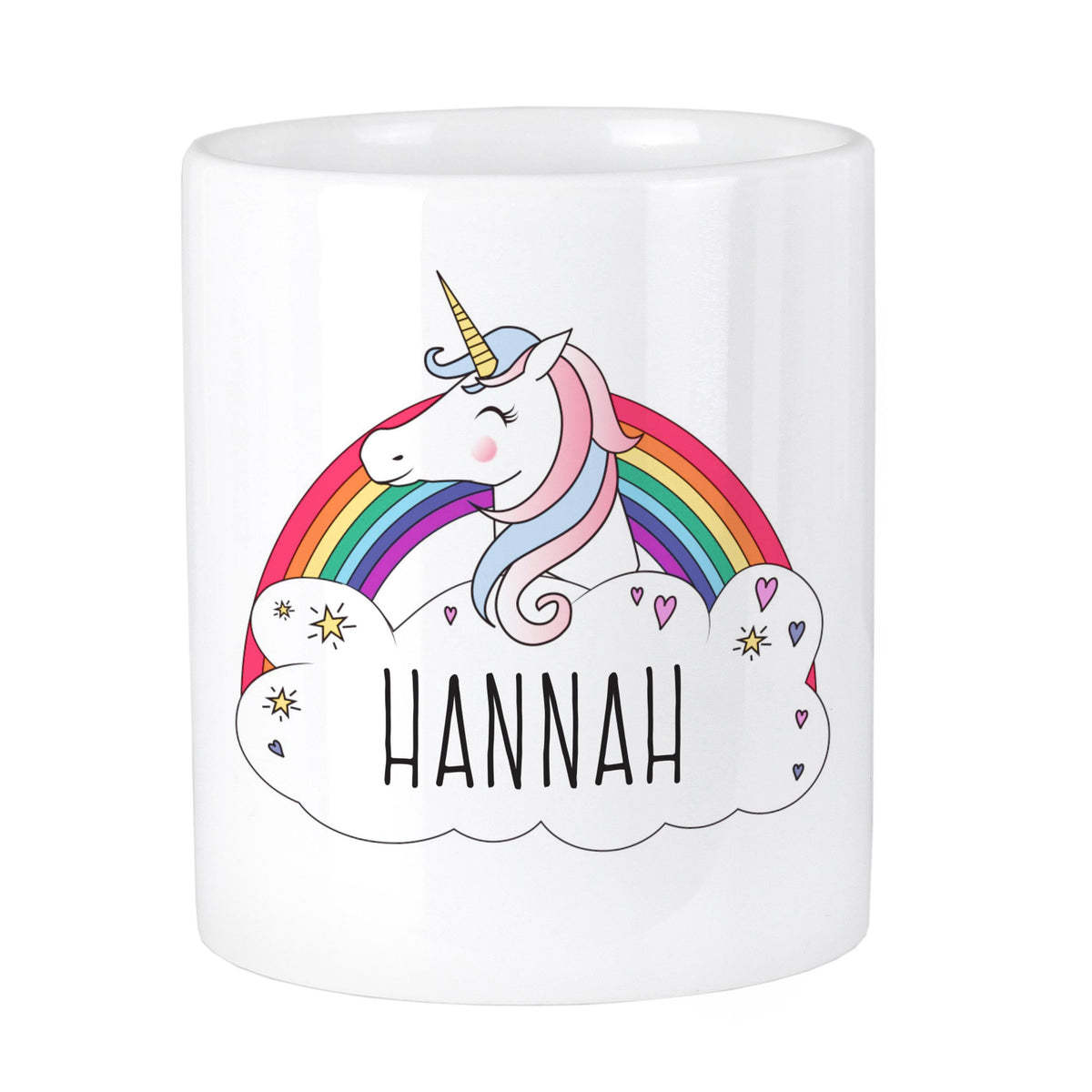 Personalised Memento Personalised Unicorn Ceramic Storage Pot