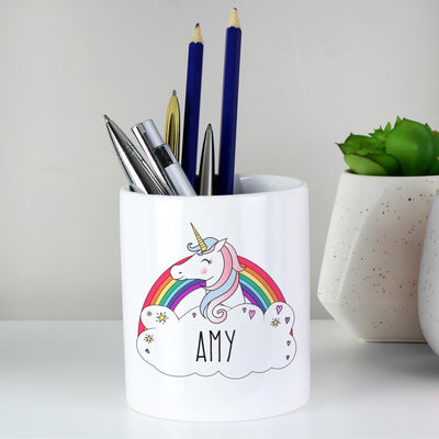 Personalised Memento Personalised Unicorn Ceramic Storage Pot