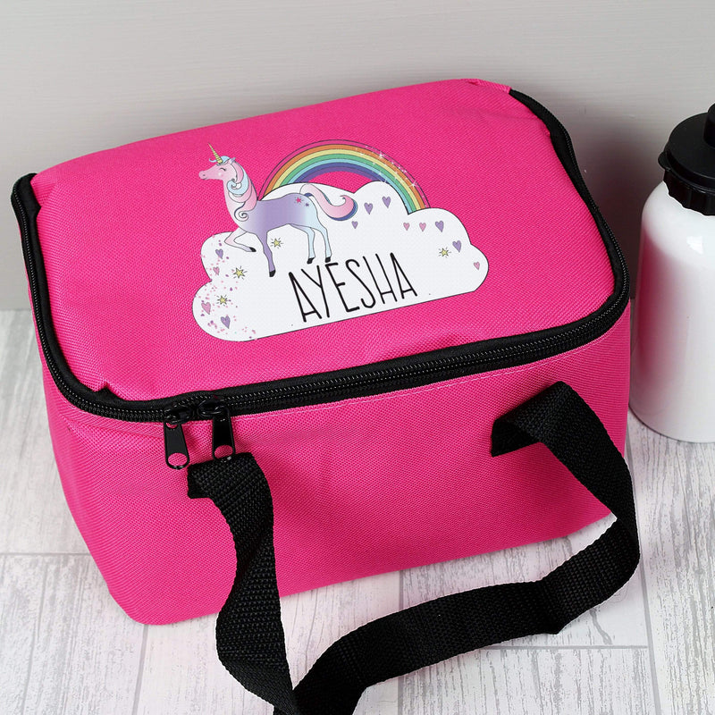 Personalised Memento Textiles Personalised Unicorn Lunch Bag
