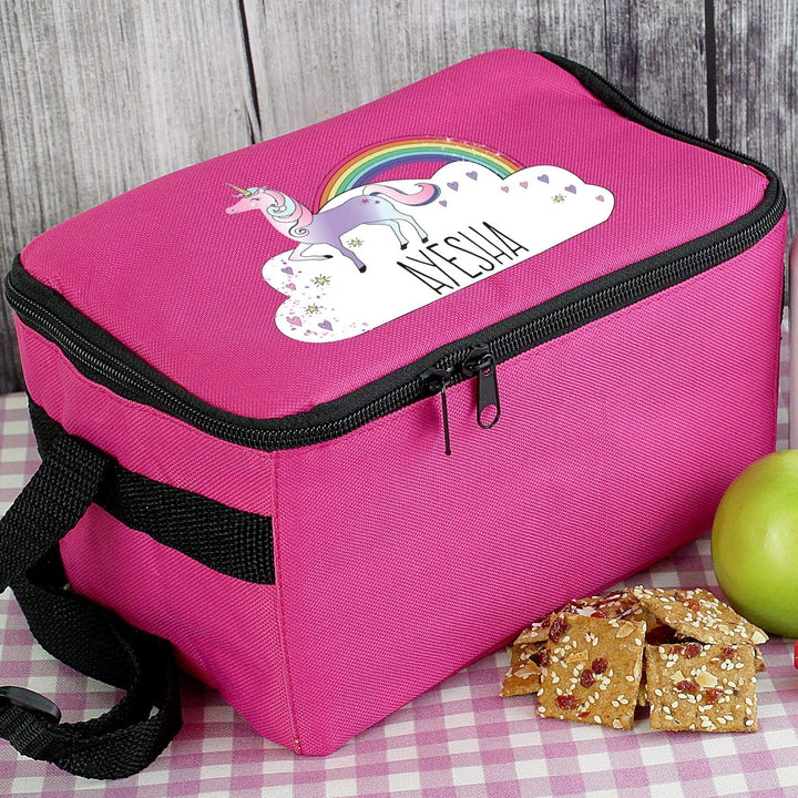 Personalised Memento Textiles Personalised Unicorn Lunch Bag