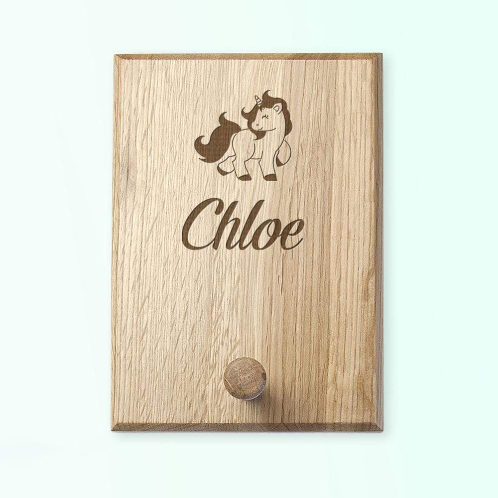 Treat Script Personalised Unicorn Peg Hook