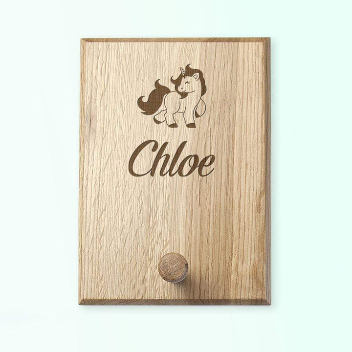 Treat Script Personalised Unicorn Peg Hook