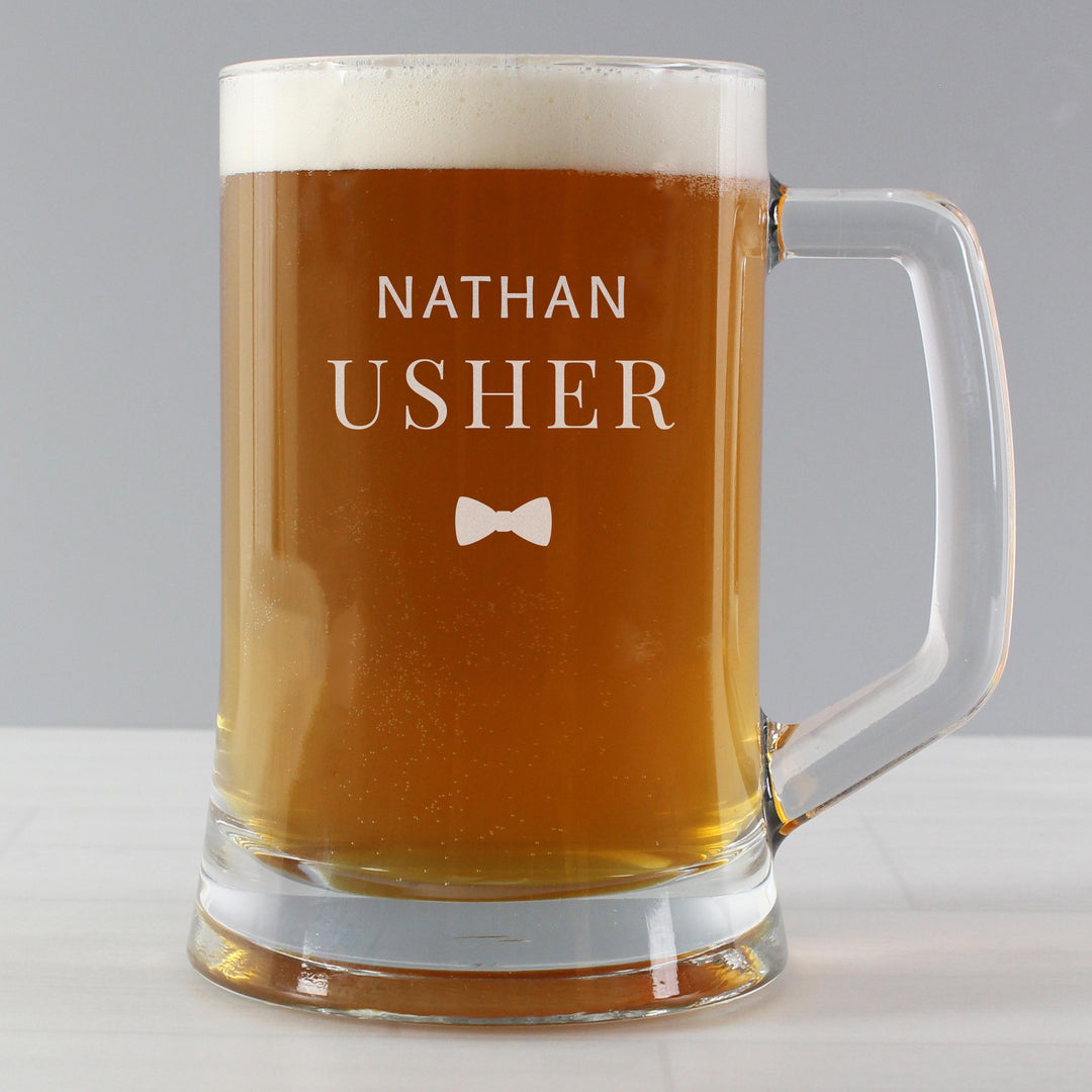 Personalised Memento Personalised Usher Pint Stern Tankard