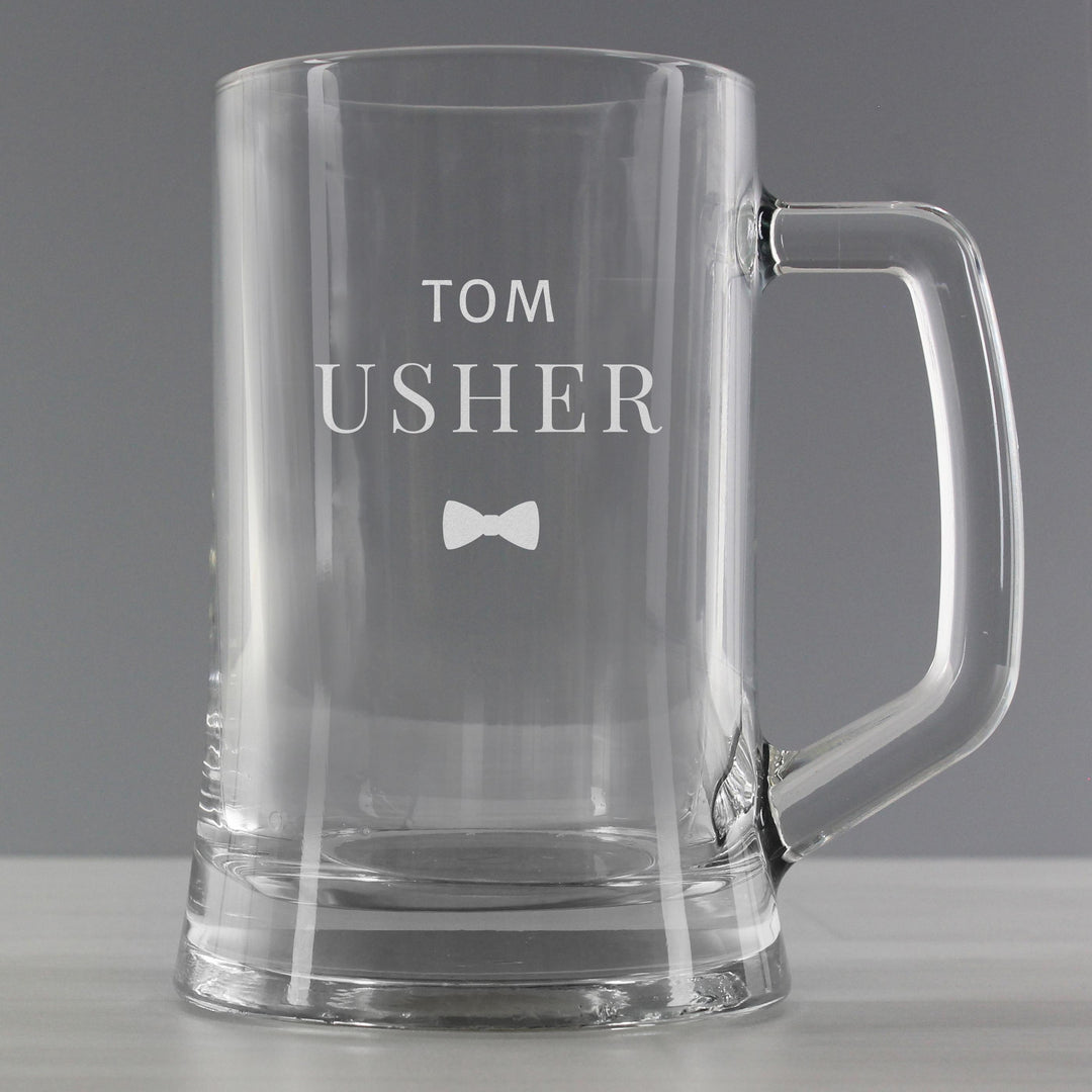 Personalised Memento Personalised Usher Pint Stern Tankard