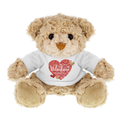 Personalised Memento Plush Personalised Valentine's Day Confetti Hearts Teddy Bear
