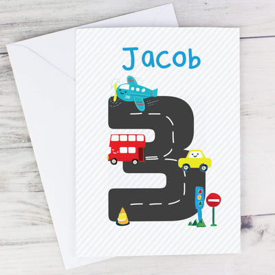 Personalised Memento Greetings Cards Personalised Vehicles Birthday Card