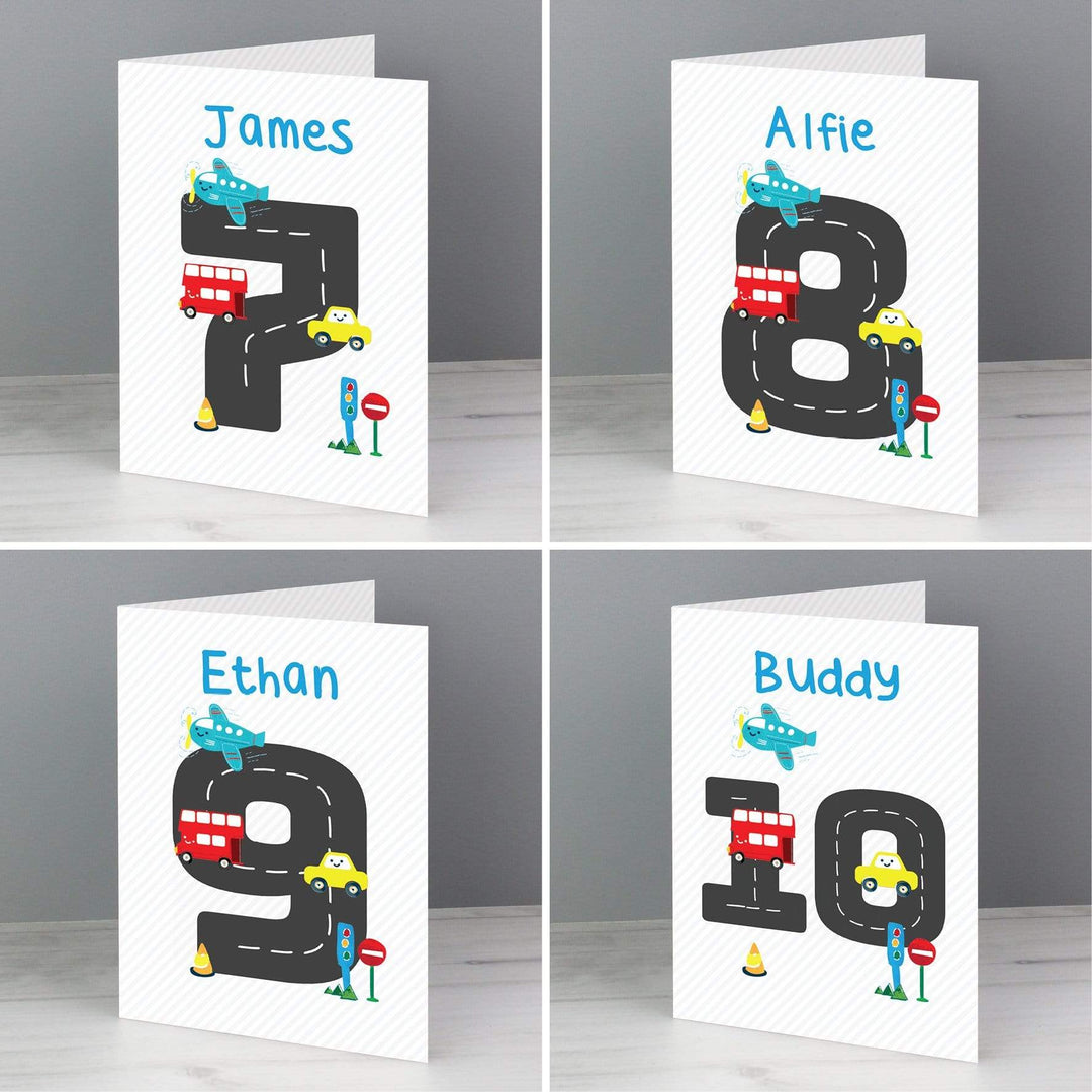 Personalised Memento Greetings Cards Personalised Vehicles Birthday Card