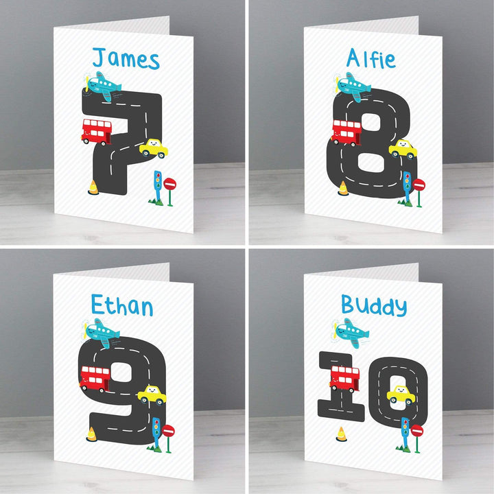 Personalised Memento Greetings Cards Personalised Vehicles Birthday Card