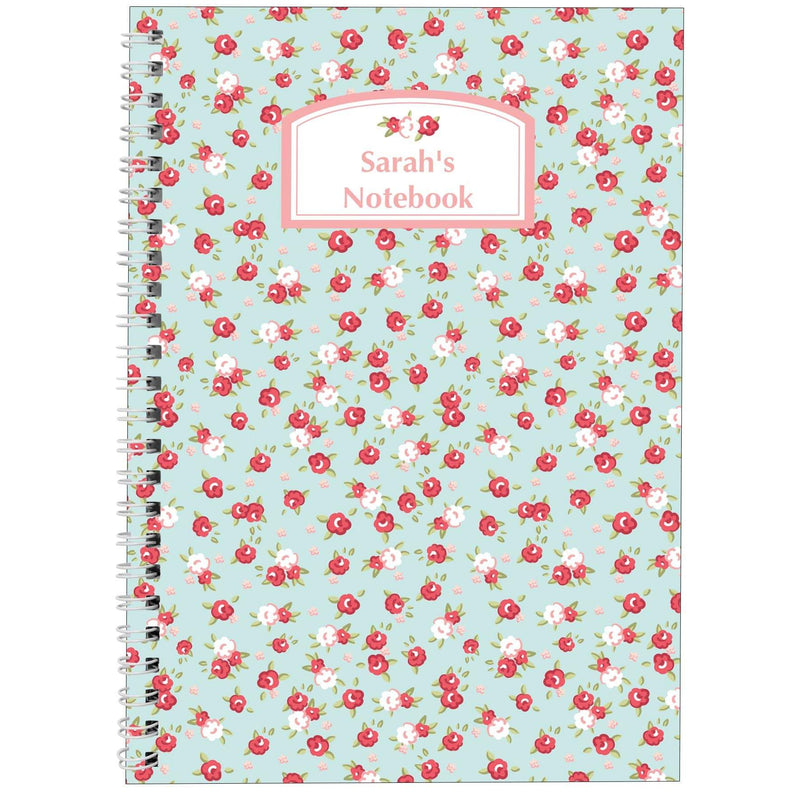 Personalised Memento Stationery & Pens Personalised Vintage Floral A5 Notebook