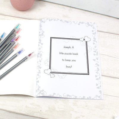 Personalised Memento Books Personalised Wedding Activity Book for Boys