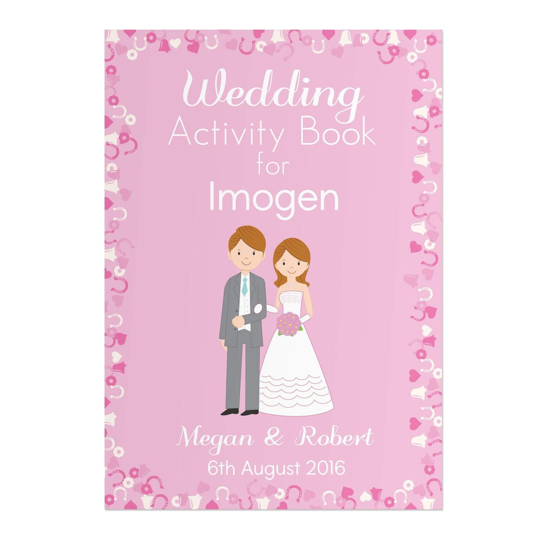 Personalised Memento Books Personalised Wedding Activity Book for Girls