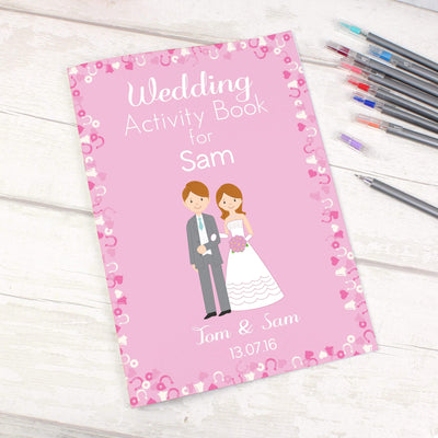 Personalised Memento Books Personalised Wedding Activity Book for Girls