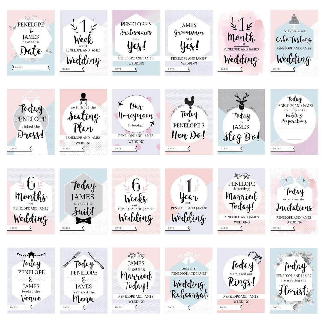 Personalised Memento Greetings Cards Personalised Wedding Cards For Milestone Moments