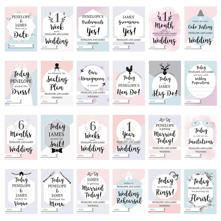 Personalised Memento Greetings Cards Personalised Wedding Cards For Milestone Moments