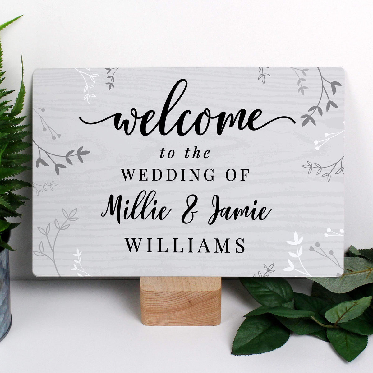 Personalised Memento Personalised Welcome Metal Sign