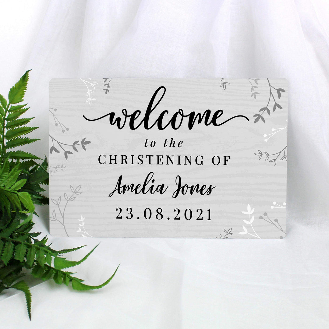 Personalised Memento Personalised Welcome Metal Sign
