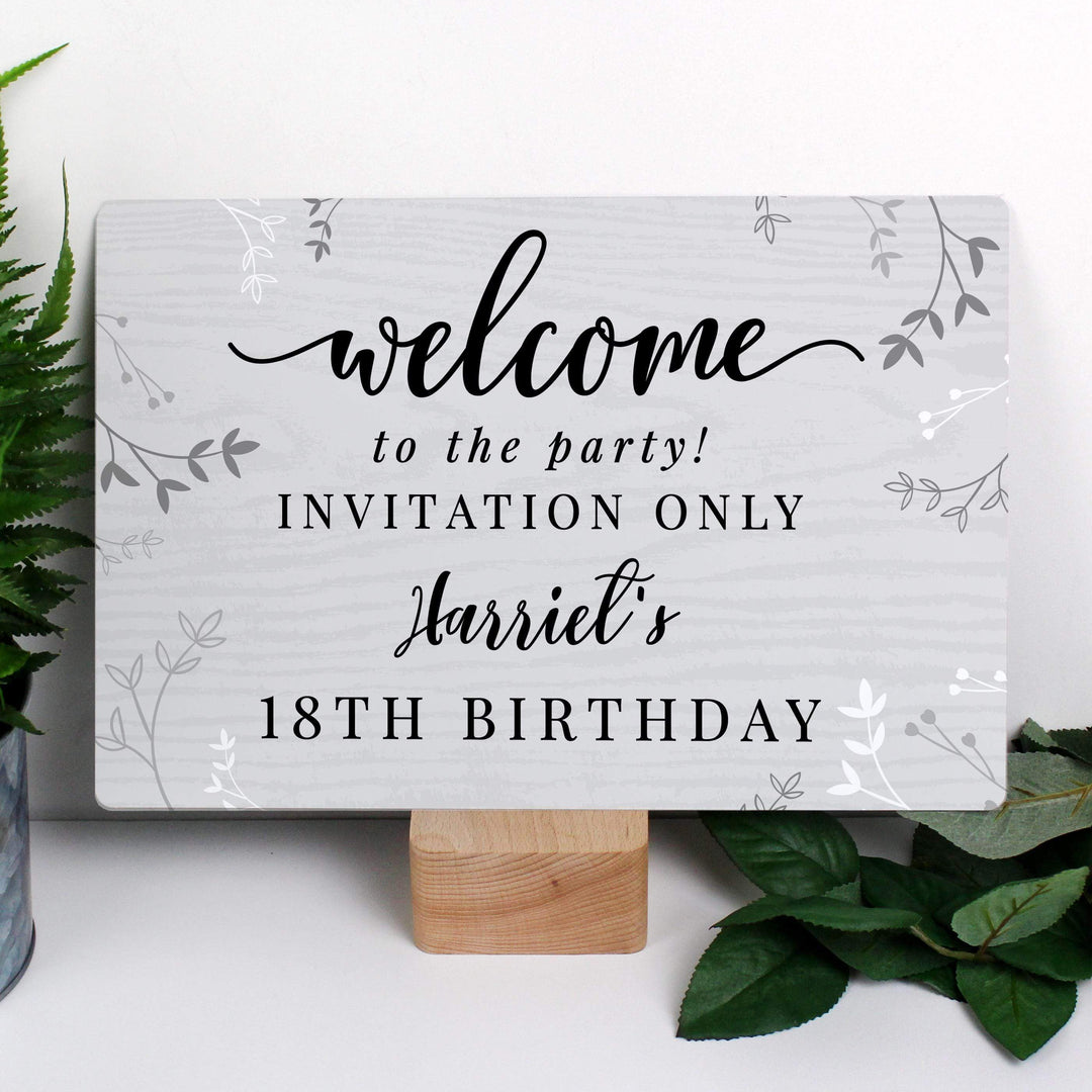 Personalised Memento Personalised Welcome Metal Sign