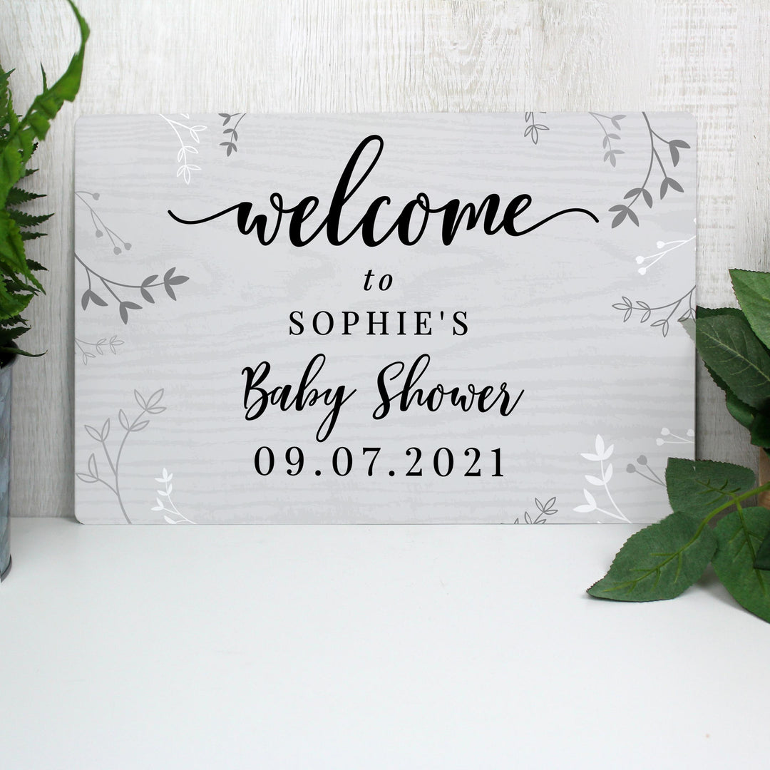 Personalised Memento Personalised Welcome Metal Sign