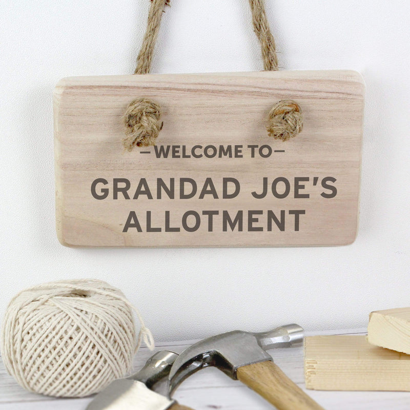 Personalised Memento Wooden Personalised Welcome To... Wooden Sign