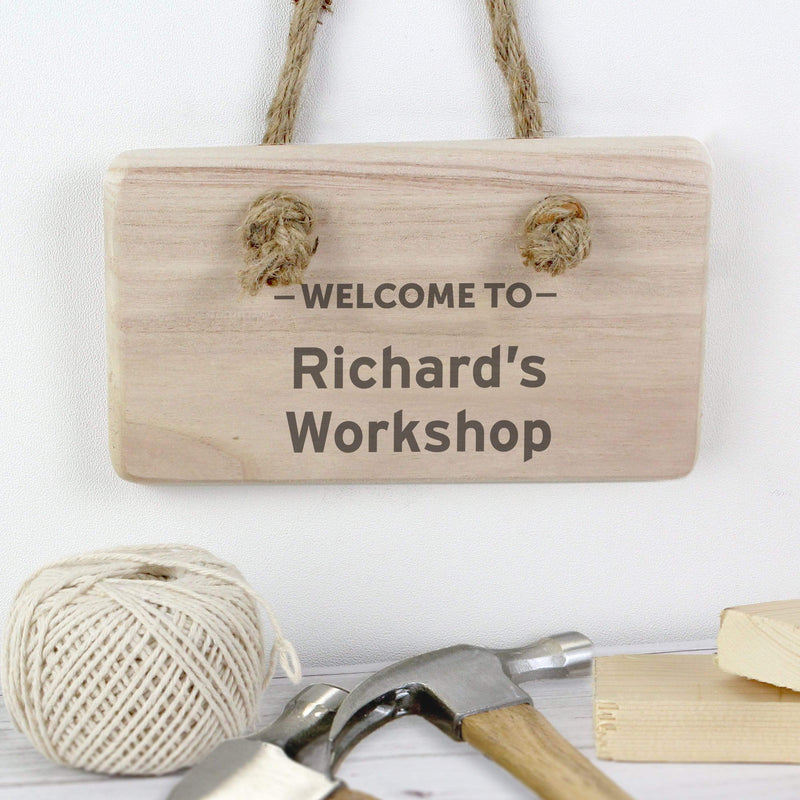 Personalised Memento Wooden Personalised Welcome To... Wooden Sign