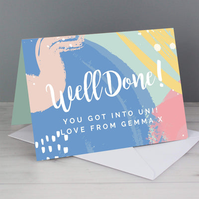 Personalised Memento Greetings Cards Personalised Well Done! Card