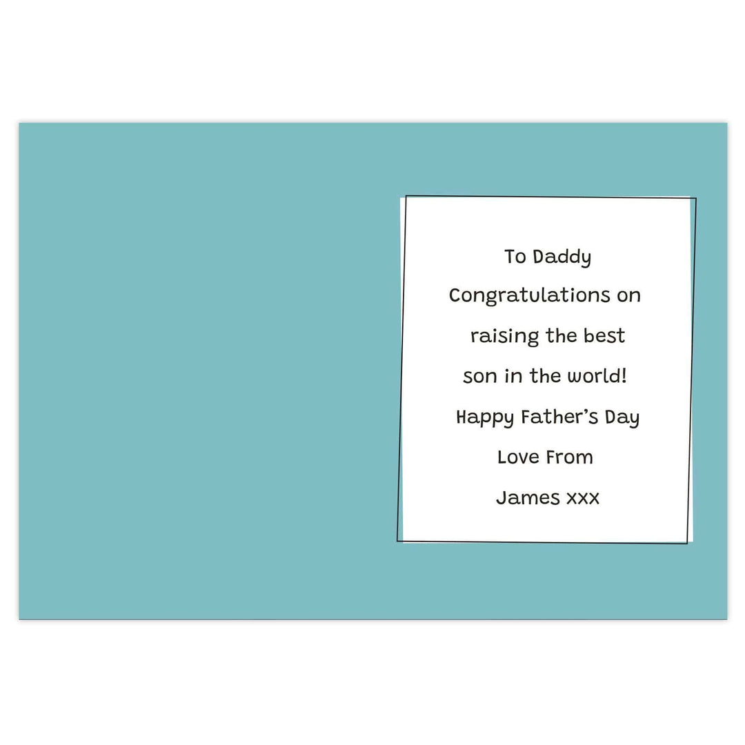Personalised Memento Personalised Well Done Dad... Card