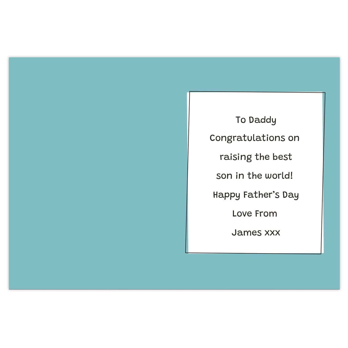 Personalised Memento Personalised Well Done Dad... Card