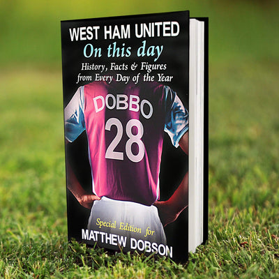 Personalised Memento Books Personalised West Ham On This Day Book